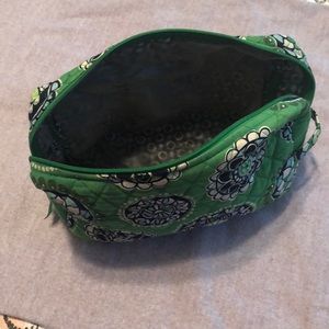 Vera Bradley cupcakes green cosmetic bag